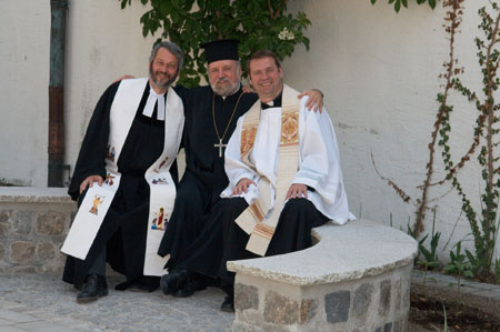Erzpriester Apostolos Malamoussis, Pfarrer Manfred Staude und Pfarrer Johannes Oberbauer